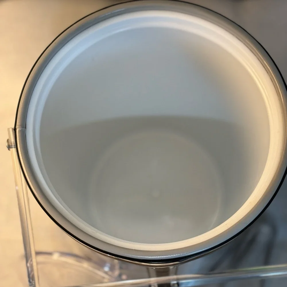 MCM George Briard Ice Bucket- Extra Tall Chrome Ice Bucket Signed